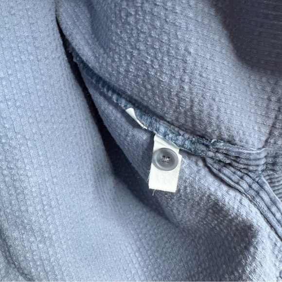 LL Bean Shirt Women Sz XL Corduroy Button Up Heavyweight Shacket Blue - Picture 4 of 5